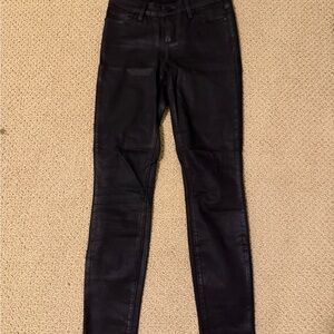 PAIGE Women's Skinny Jeans - Shiny Black